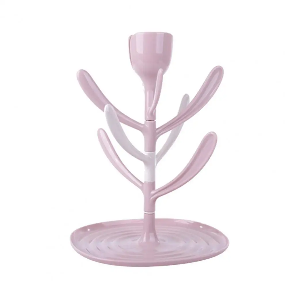 

Baby Bottle Tray Large Base Simple Operation Keep Tidy Baby Bottle Holder Cleaning Dryer Home Use Bottle Rack for Kitchen