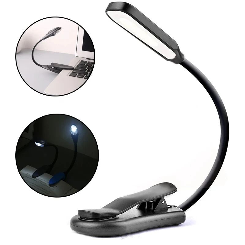 

Регулируемая светодиодная мини-лампа для чтения, портативный ночсветильник для чтения с гибким и простым зажимом, дорожный светильник для защиты глаз, Студенческая стационарная лампа