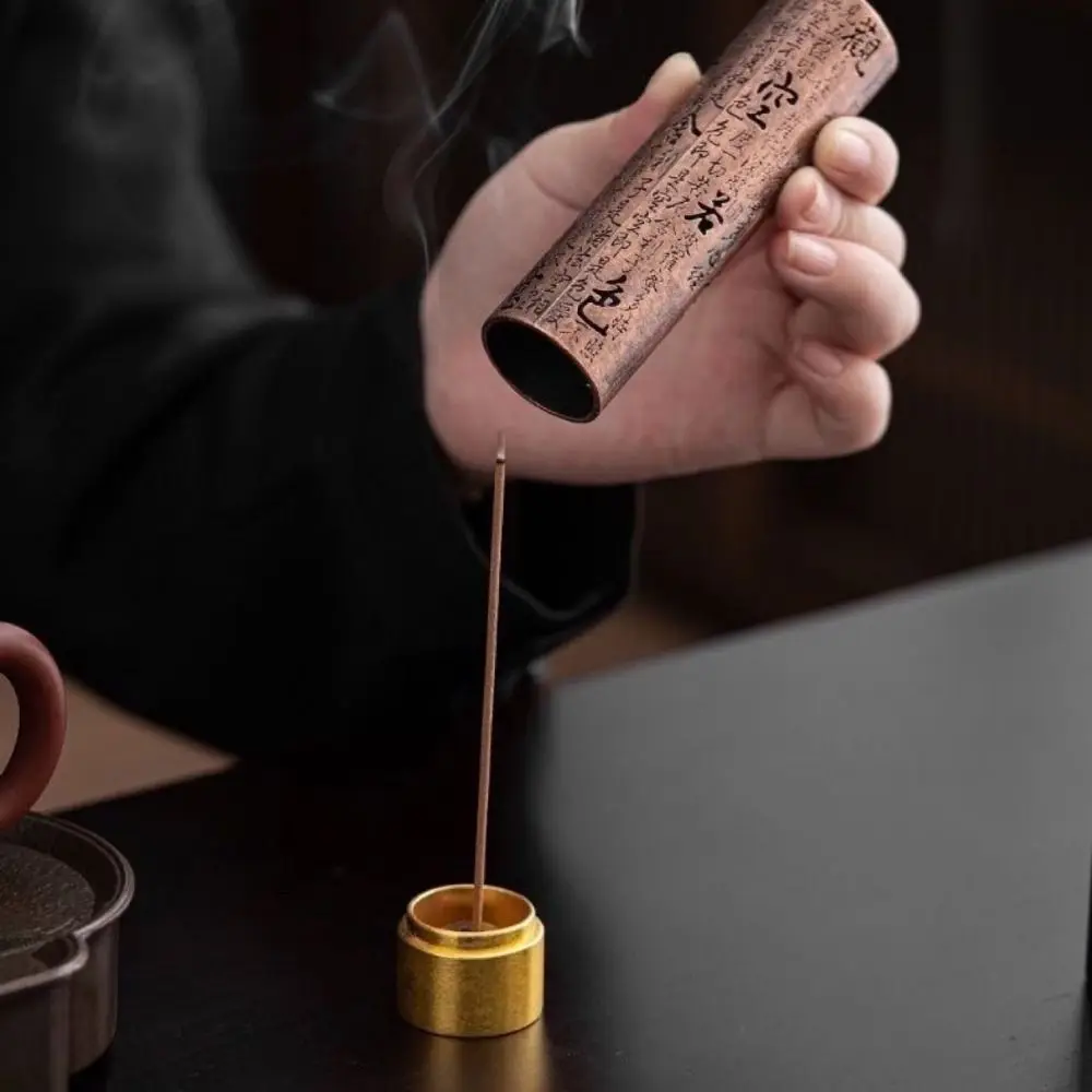 Красный цинковый сплав печь для благовоний сердце Sutra