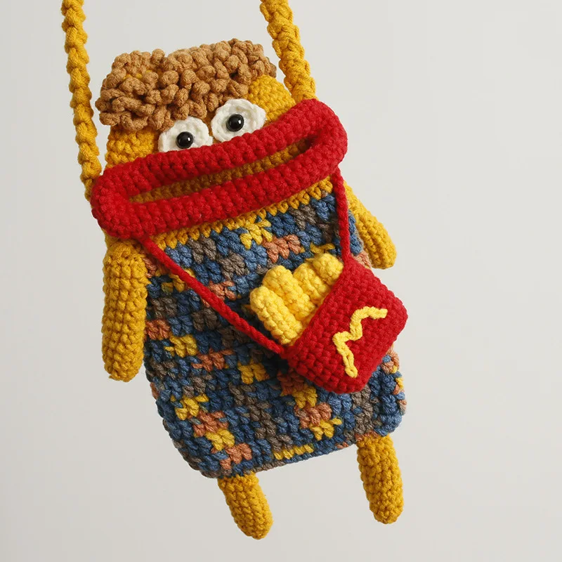 Креативная вязаная вручную Сумка-Кроссбоди