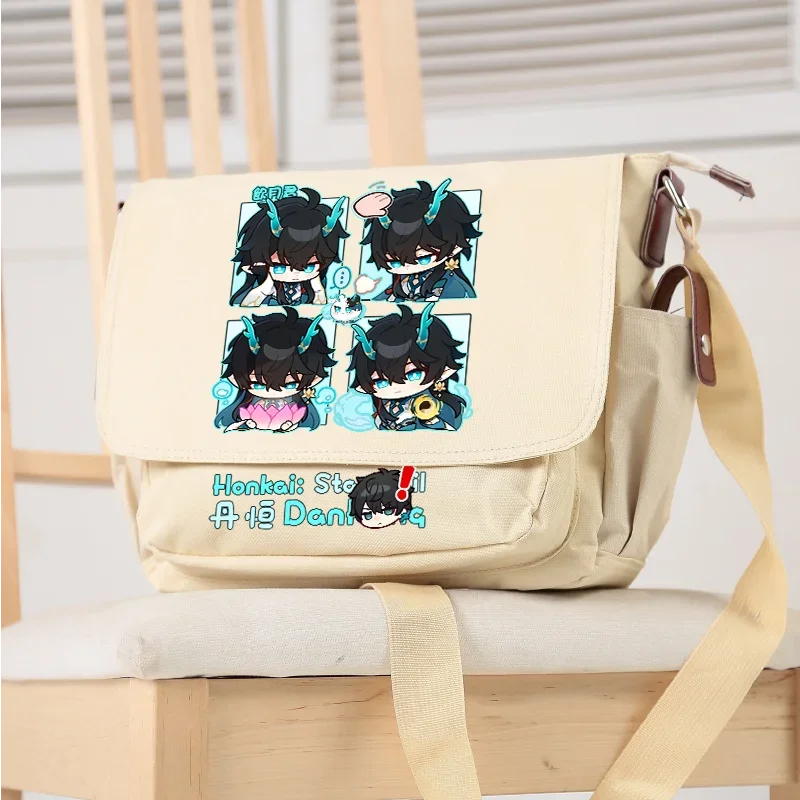 

Аниме Honkai: Star Rail Dan Heng Imbibitor Lunae модная оксфордская сумка-мессенджер для косплея повседневная школьная сумка студенческий подарок