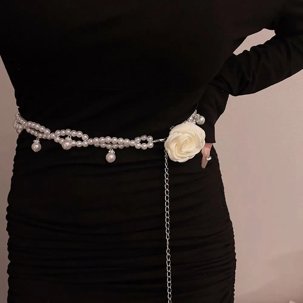 Accessories Silver Thin Belts PU Leather Gold Women Waist Chain Metal Waist Belts Body Chain Waist Corset Chain Belts