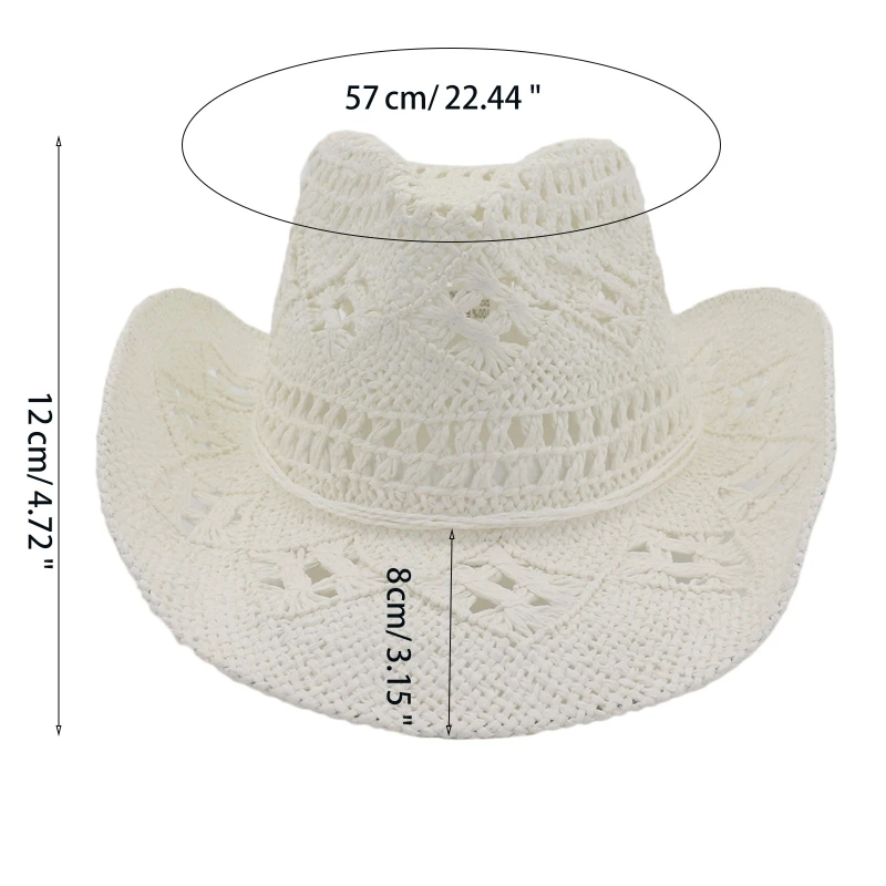 

Простая джазовая шляпа 449B, Западная соломенная шляпа, Солнцезащитная ковбойская шляпа ручной работы, шляпа Cowgirl для весны и лета, уличная Му...