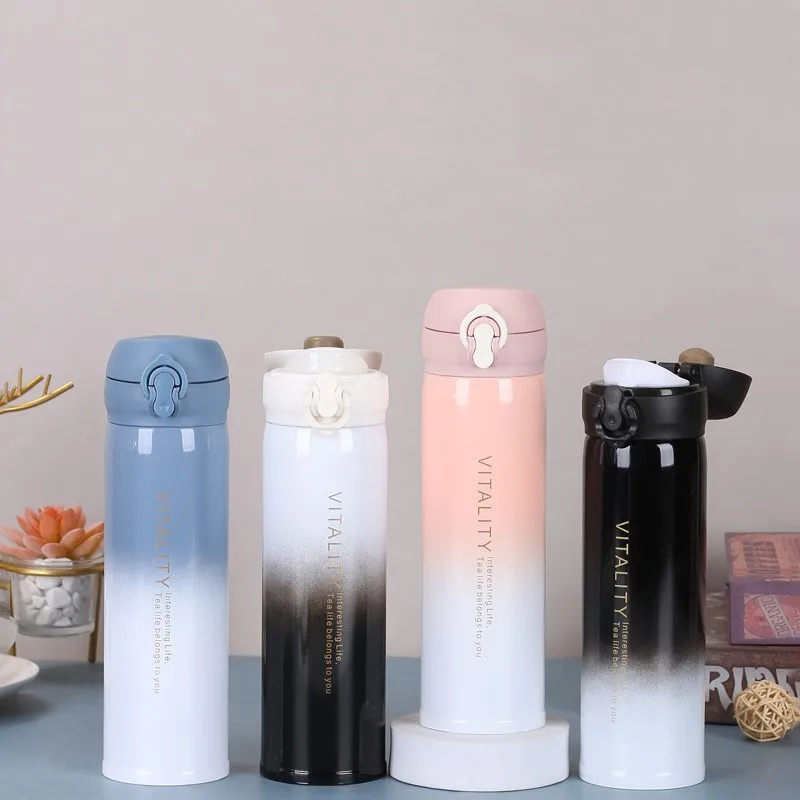 

Hot Colorful Stainless Steel Vacuum Tea Bottle Keep Hot Coffee Mugs