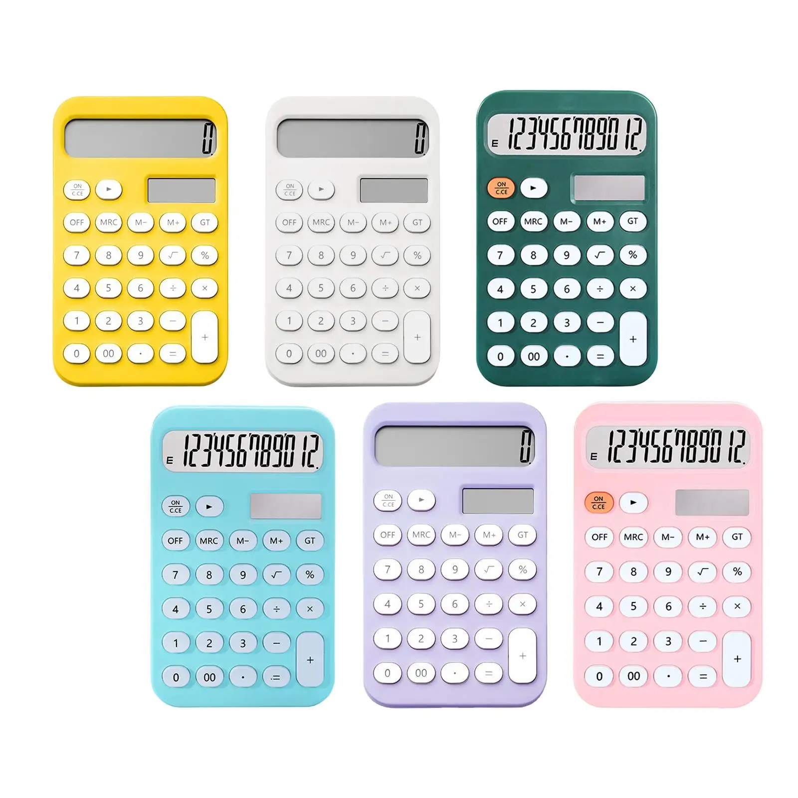 

Стандартный калькулятор, 12-значный финансовый калькулятор, противоскользящий, с большими кнопками, автоматический настольный калькулятор сна, основной калькулятор