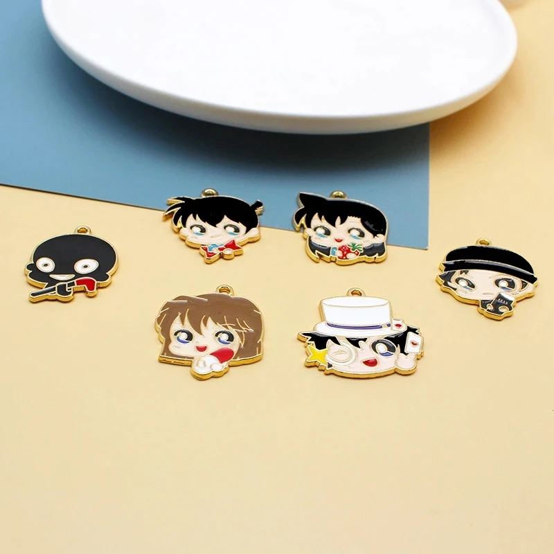 10 шт. Симпатичные эмалевые подвески из сплава в японском стиле аниме Подвесные
