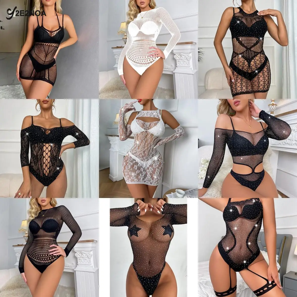 

Стразы эротические Горячие Комбинезоны для женщин в сеточку Сексуальное белье Боди Чулки Pornos костюм нижнее белье сетчатый сексуальный кос...