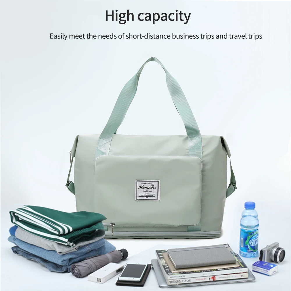 Large Capacity Bag Travel Women Bags Tote Foldable Luggage Shoulder Duffle Storage Waterproof Handbags Yoga Sport Crossbody
