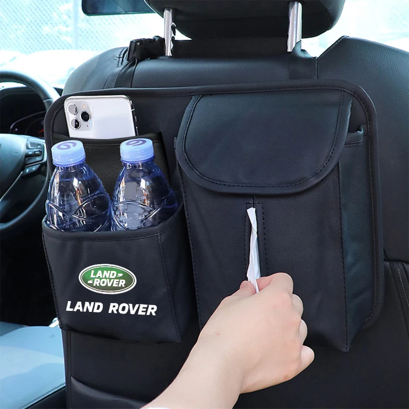 

Car Seat Back Stowing Hanging Organizer Bag Storage Box For Land Rover Discovery 2 3 4 5 Freelander Range l320 l322 l405 lr2 lr3