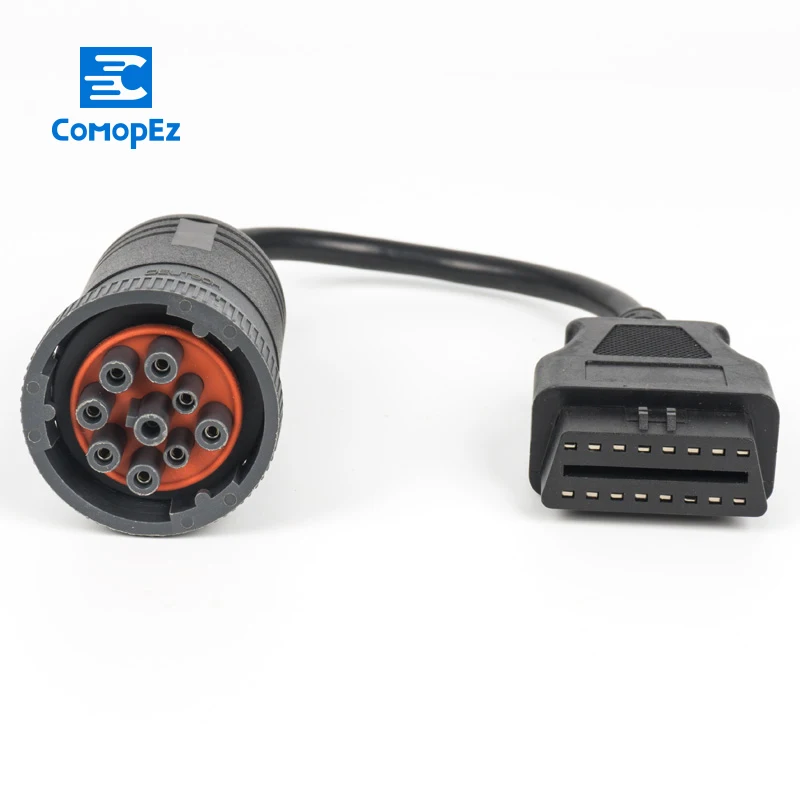

Deutsch J1939 9pin to 16pin OBD 2 Tuck Cable 9 pin 16 PIN Female 1ft/0.3m