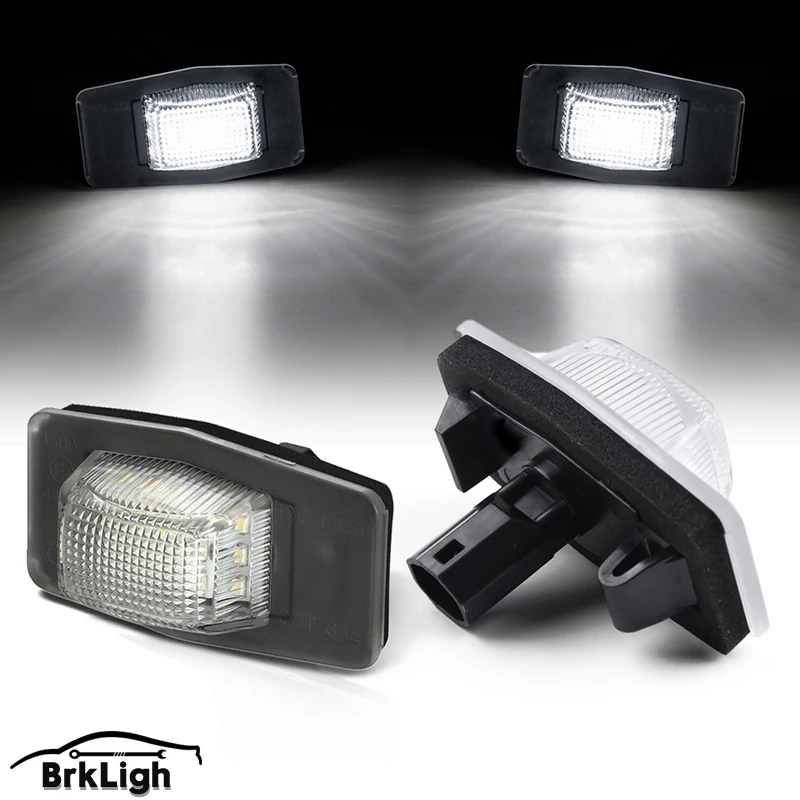

2Pcs Canbus LED Number License Plate Light Lamp Car Accessories For Mazda 323 MPV Protege Tribute Miata MX-5 Ford Escape Mercury