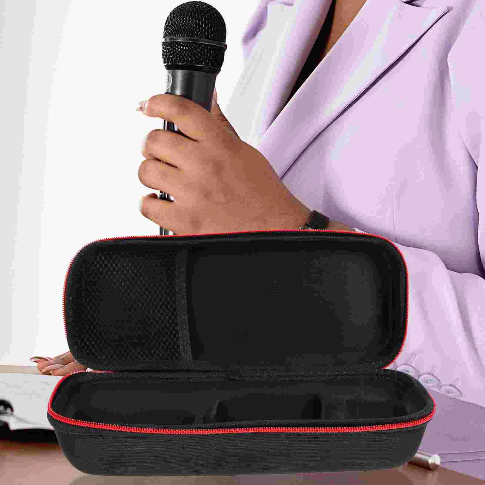 

Handheld Microphone Zipper Pouch Wireless Microphone Case Mic Carrying Case Microphone Packaging Box Zipper Storage Bag