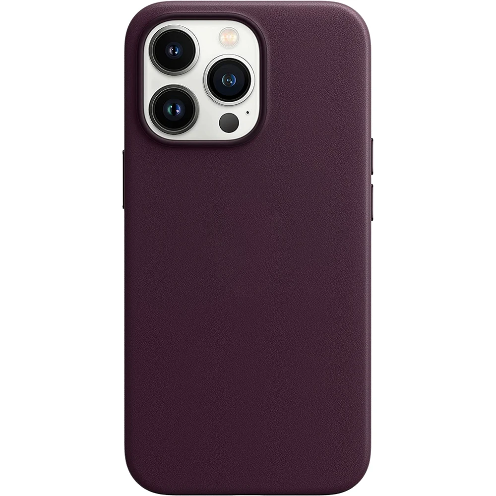 

Оригинальный темно-фиолетовый кожаный чехол для телефона Magsafe Mag с беспроводной зарядкой iPhone 14 Plus 13 Pro Max 12 14Pro 13Pro