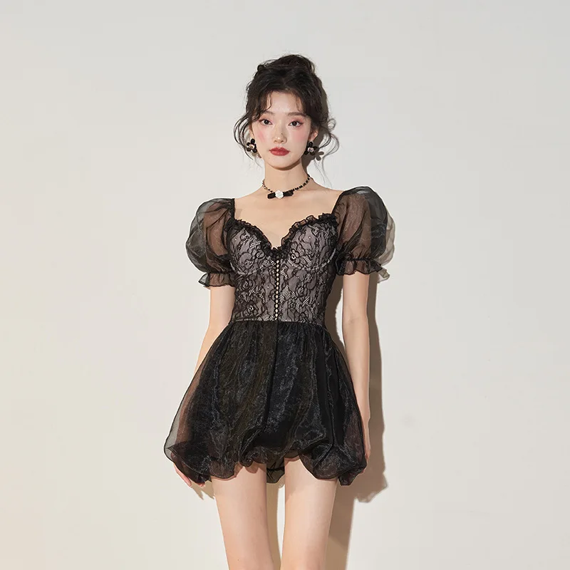 

Модная новинка в Корейском стиле Instagram Женская консервативная юбка с маленькой грудью стальной кронштейн Горячая весна купальник купальные костюмы для женщин