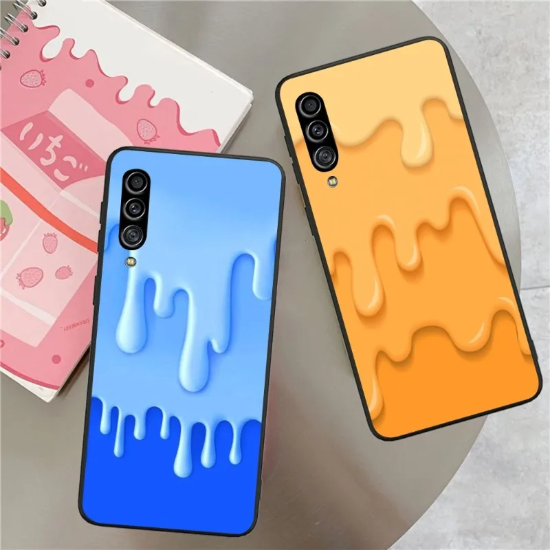 Чехол для телефона с рисунком плавильного мороженого Samsung Galaxy S6 S7 S8 S9 S10 S21 S22 Plus