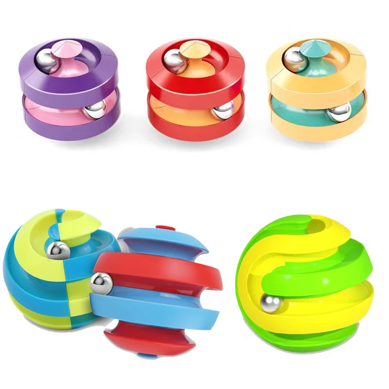 

Finger Gyro Ball Track Magic Cube Ball New Strange Toy Stainless Steel Fidget Spinner Fidget Toys Enfant Bearing Decompression