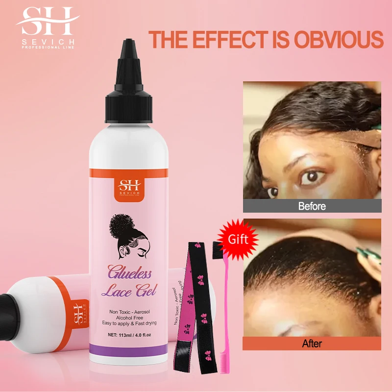 

2023 new gel cheveux Lace Glue Glueless Lace Gel Temporary Hold Clear Wig Adhesive Invisible Hair Glue For Wigs Hair Hair Wax W