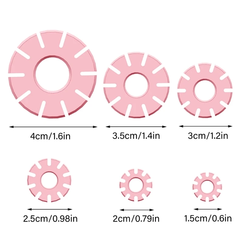 6 шт. глиняные обручи руководство для изготовления сережек резак глины