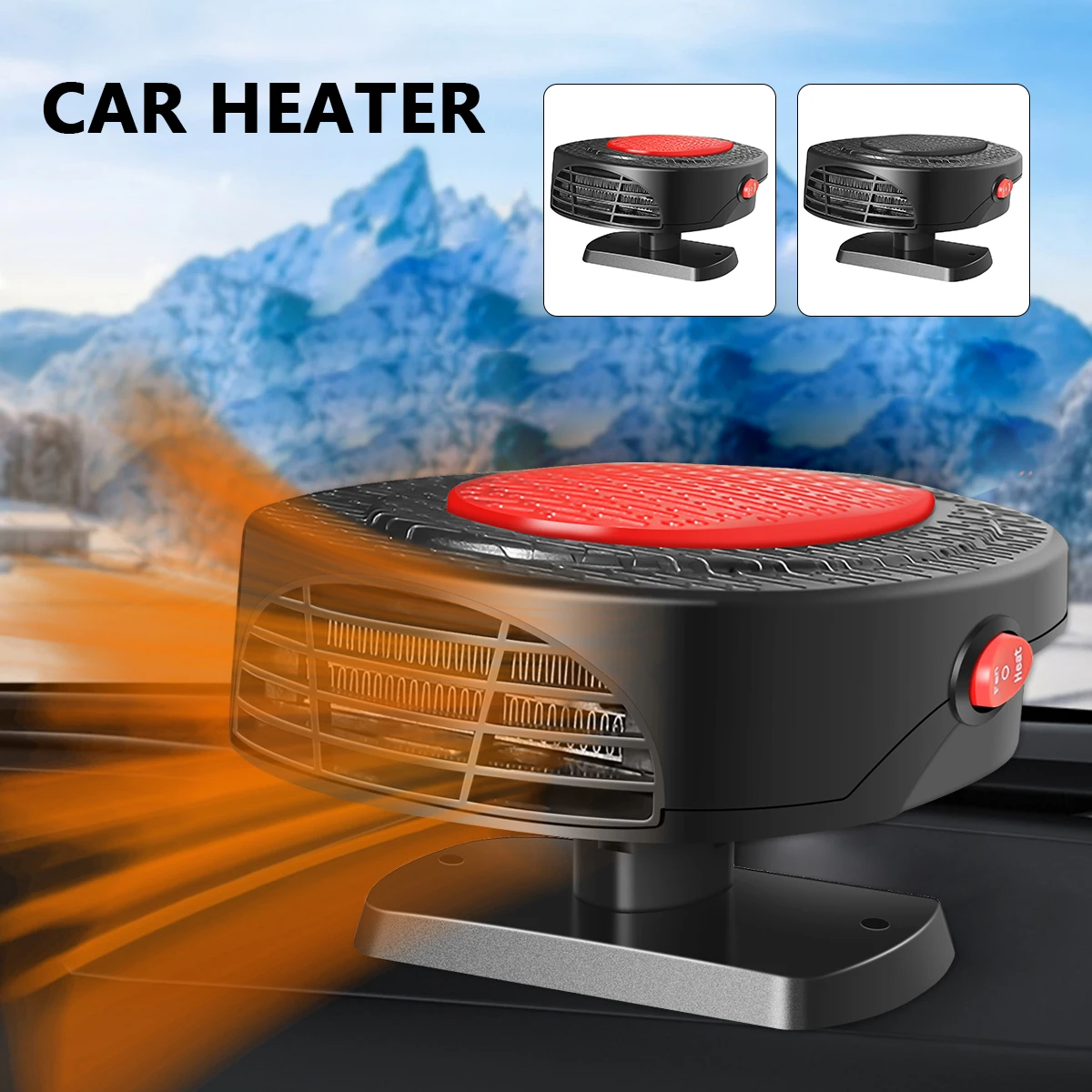 

Новый автомобильный обогреватель, 12 В, 150 Вт, дефоггер ветрового стекла и дефростер, 2 в 1, вентилятор быстрого нагрева и охлаждения, вращающий...