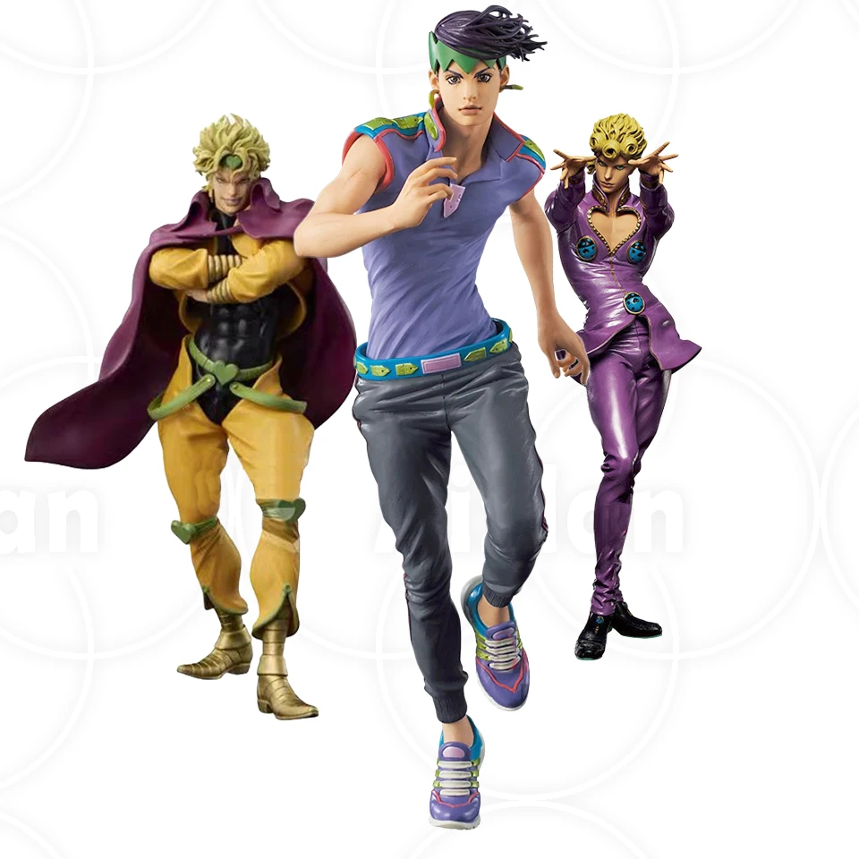 

28cm JoJo Bizarre Adventure Figure Rohan Kishibe Standing posture Dio Brando PVC Action Figure Collectible model toys kid gift