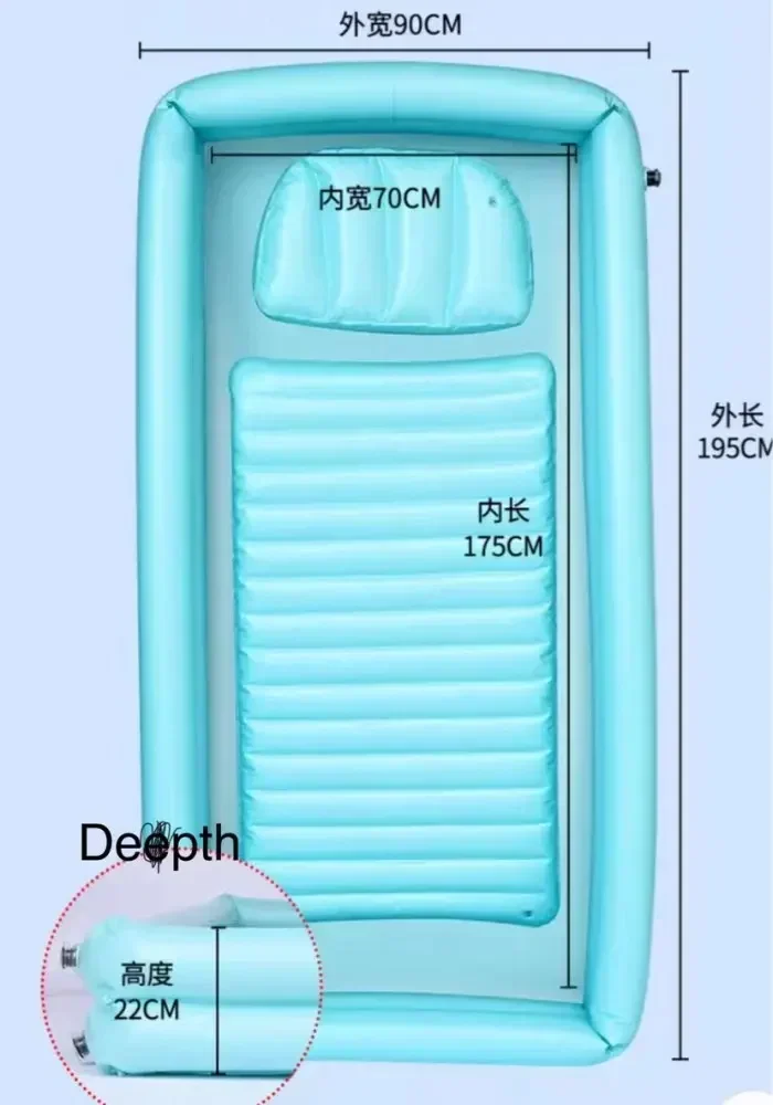 Парализованная кровать для ванны пожилых людей — надувная раковина большой