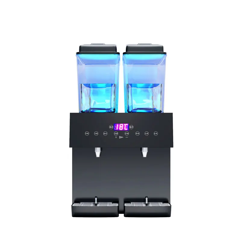 

Commercial 2 Tanks Cold Beverage Dispenser Electric 16L Hot And Cold Juicer Dispenser Machine