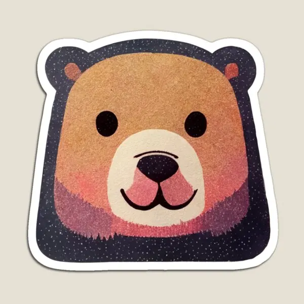 

Счастливый непринужденный магнит с медведем