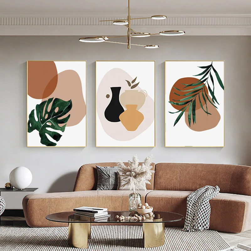 Минималистский геометрический художественный декор стен аниме-плакат