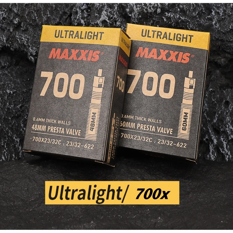 Фото Сверхлегкая 0,60 мм тонкая внутренняя труба MAXXIS для велосипеда 26 27,5 29 700 FV(PV) AV(SV) для XC Race And дрессировки №3