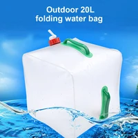 20l large capacity outdoor foldable water bag recycled storage bucket emergency collapsible drinking container accessory