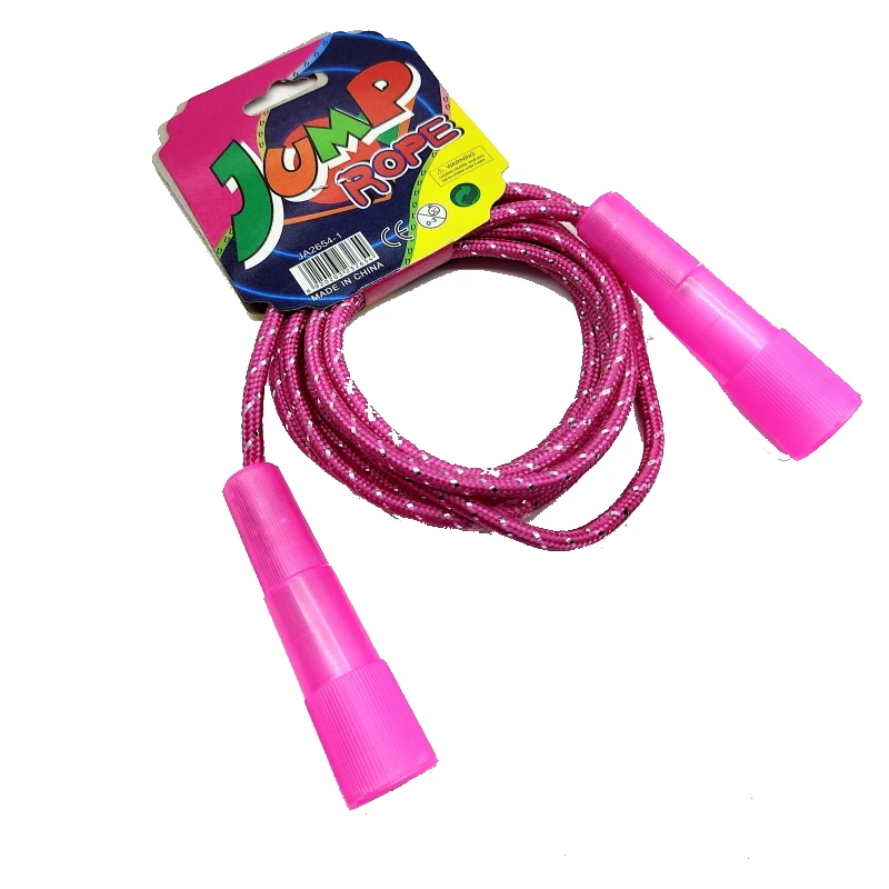 

Kids rainbow jump skip rope 2.1m Woven cotton children JR012B
