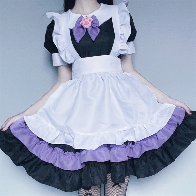 Костюм японской горничной для косплея милая готическая одежда взрослых в стиле