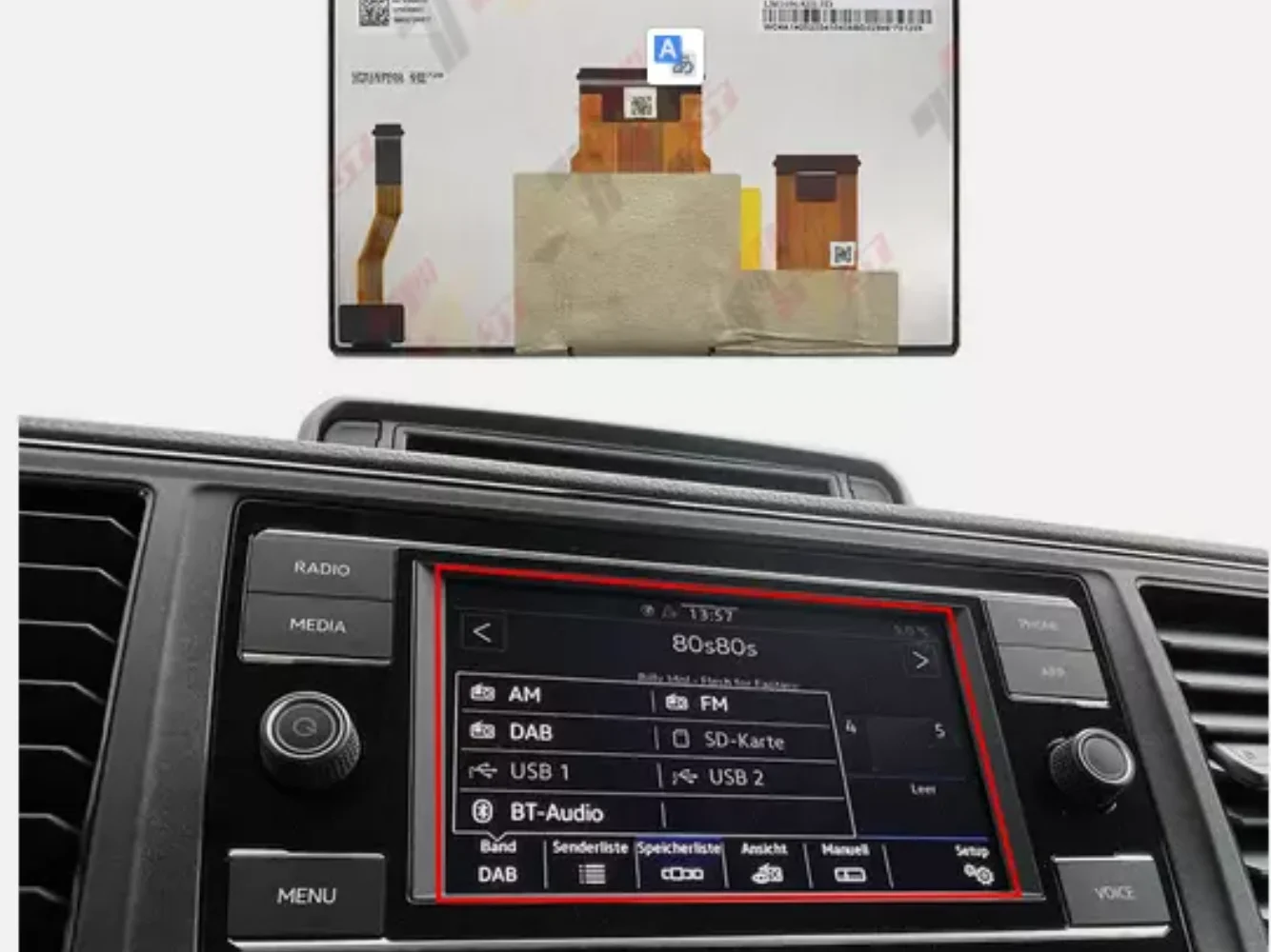 Volkswagen 3CN для 035 869 E Услуги по ремонту навигационного ЖК-дисплея и сенсорного