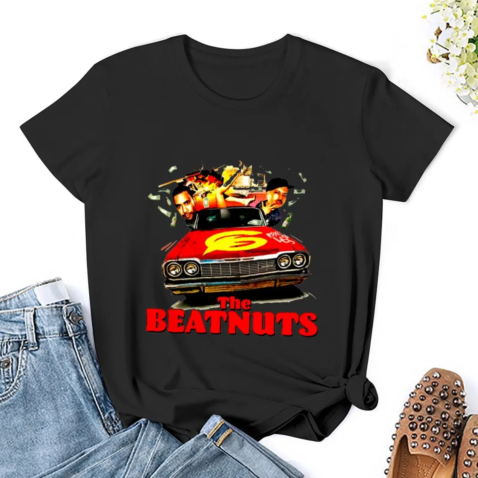 Фото Футболка beatnut, эстетическая одежда, женская одежда, милые топы большого размера, футболки для женщин №5