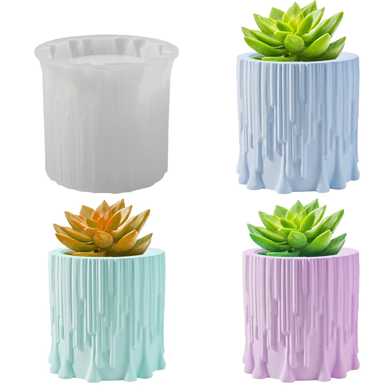 Силиконовая Форма Для Цветов И Горшков Кашпо Из Цемента Гипса сделай Сам