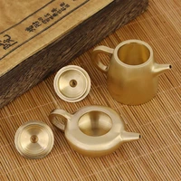 brass tea pots mini brass kettle copper handle teapot office tea ceremony tea set small copper utensils pot