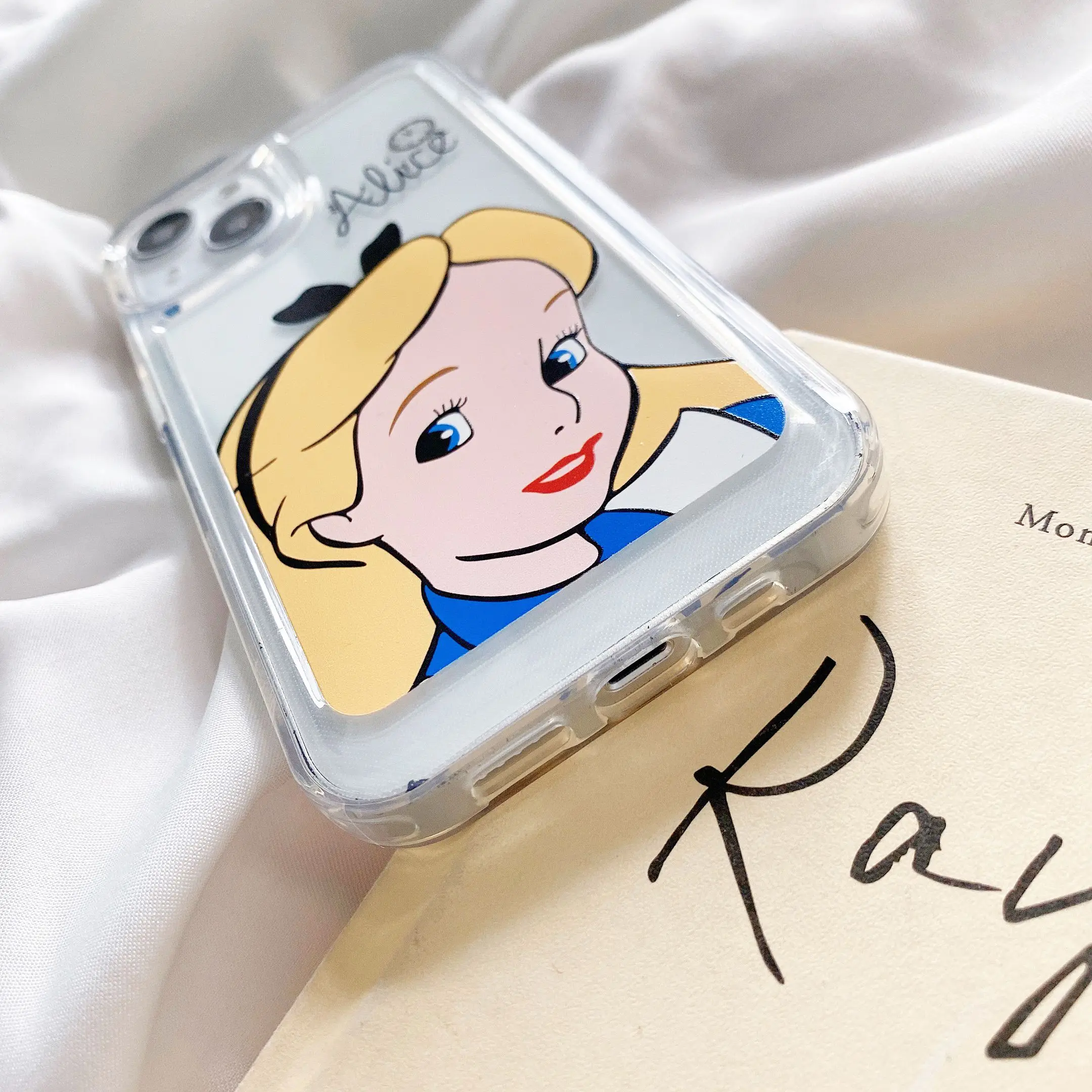 Disney Princess Snow White Cinderella Space Phone Cases For iPhone 13 12 11 Pro Max XR XS MAX X Back Cover