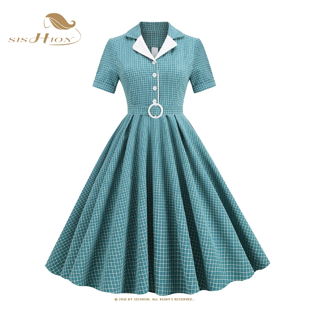 

Женский облегающий кардиган в стиле ретро VD3112, обтягивающее платье средней длины в клетку с воротником-костюмом в стиле жареной уличной рас...