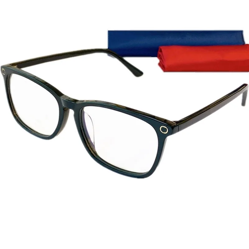 

New Quality Unisex 156 Glasses Frame Concise Lightweight Square Acetate Fullrim 54-16-145 for Prescription Eyeglasses Goggles