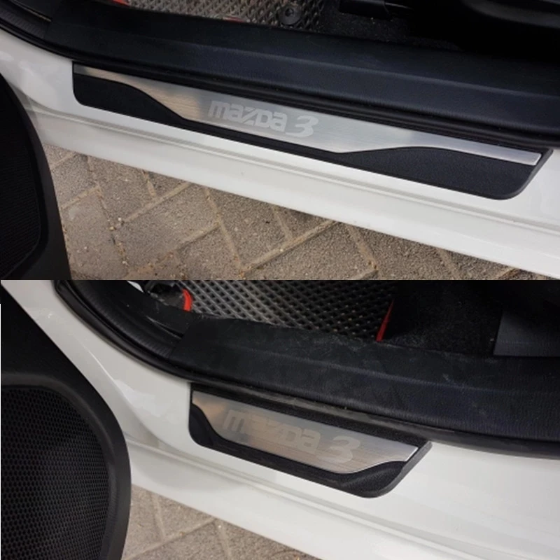 

Накладка на порог для Mazda 3 2014 2015 -2017 2018 2019 2020 21