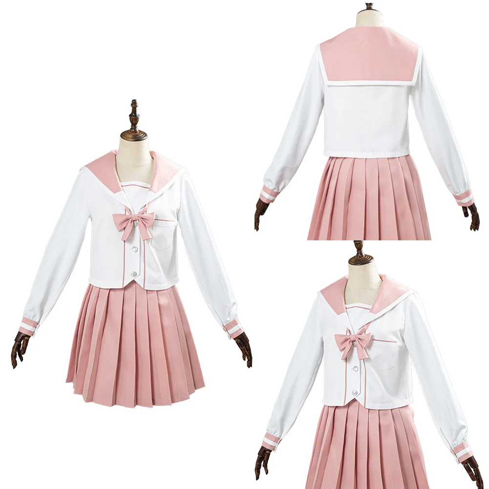 

Japanese JK Suits Women Girls School Uniform High School Sailor Navy Cosplay Costumes Shirt Pleated Skirt Set