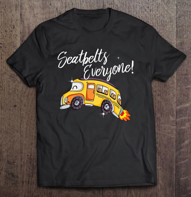 

Мужская/женская футболка-оверсайз с ремнями безопасности