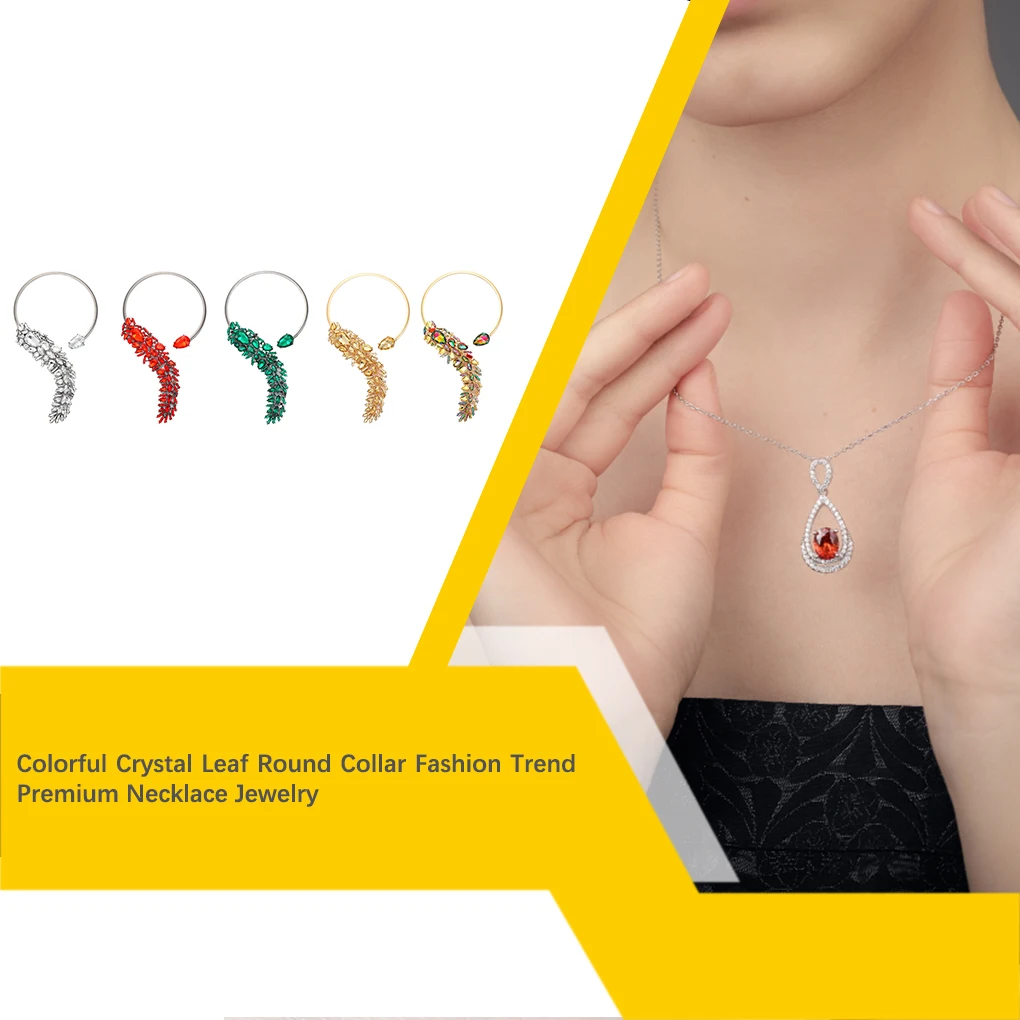 

Women Collar Choker Necklace Fashion Jewelry Neck Decoration Colorful
