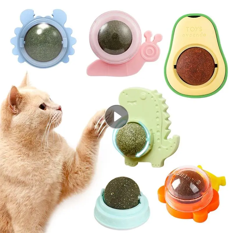 

Cat Catnip Cat Toys Healthy Nutrition Cat Lollipop Cat Mint On The Wall Cat Energy Ball Candy Snacks Goods For Cats Pet Products