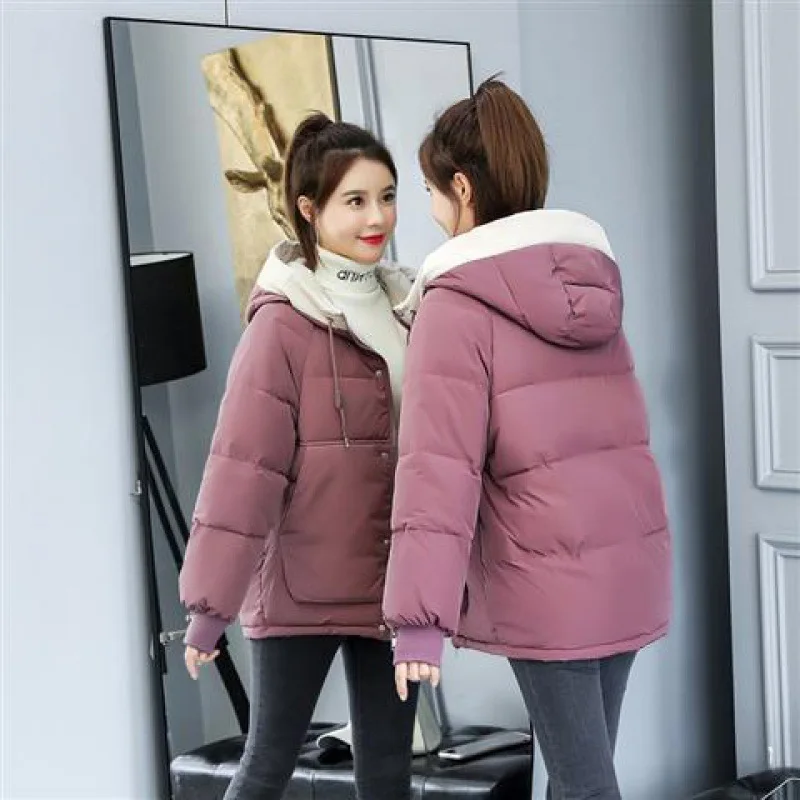 Winter Jacket New Parkas Women Jacket Coat Long Sleeve Hooded Jackets Female Slim Thick Warm Cotton Padded Parka Female Outwear