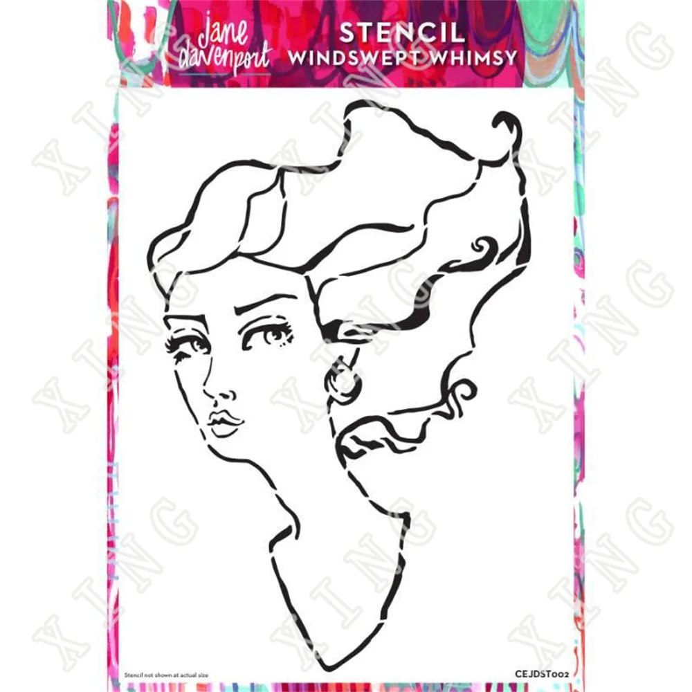 

Windswept Whimsy 2022 New Arrival Decor Diy Graphics Painting Scrapbooking Stamp Ornament Album Embossed Template Reusable