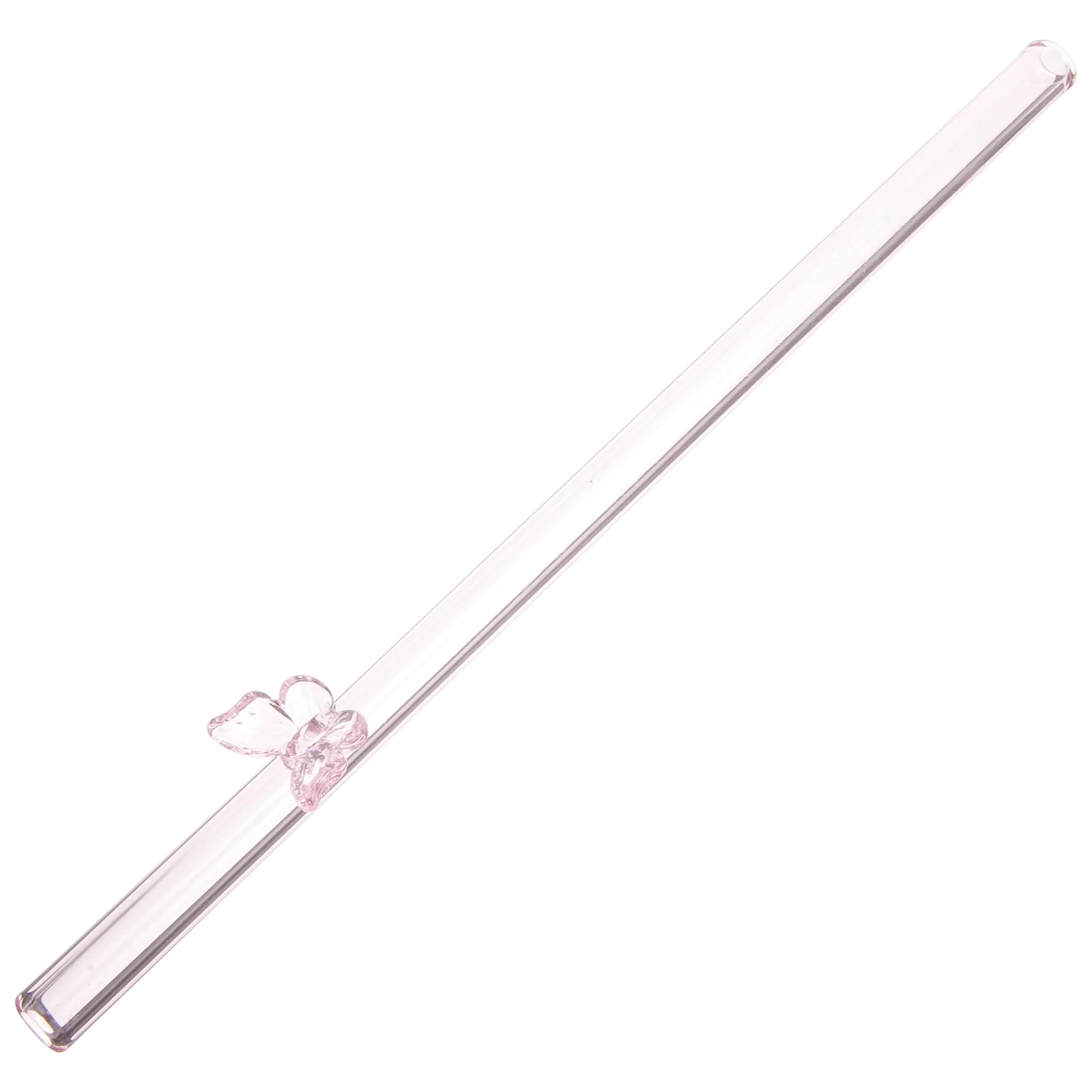 

Heat-resistant Glass Straw Color Butterfly Milk Tea Juice Colorful Drinks Drinking Straws