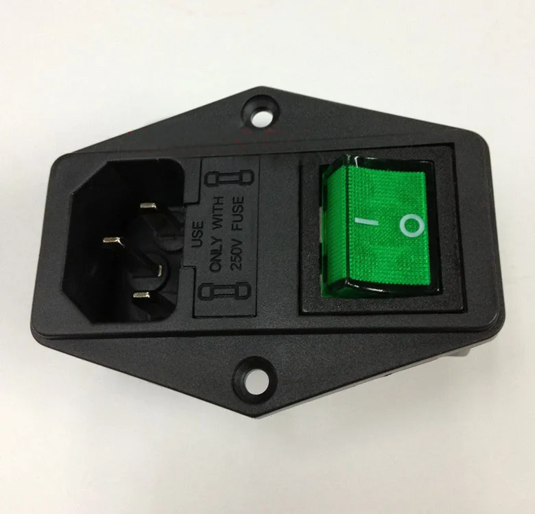 

Goodpal triad power socket for medical use AC word double insurance high quality belt to black light switch