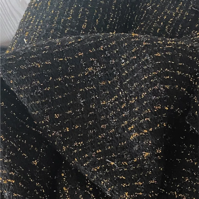 Твидовая ткань с металлическим блеском 100x150 см