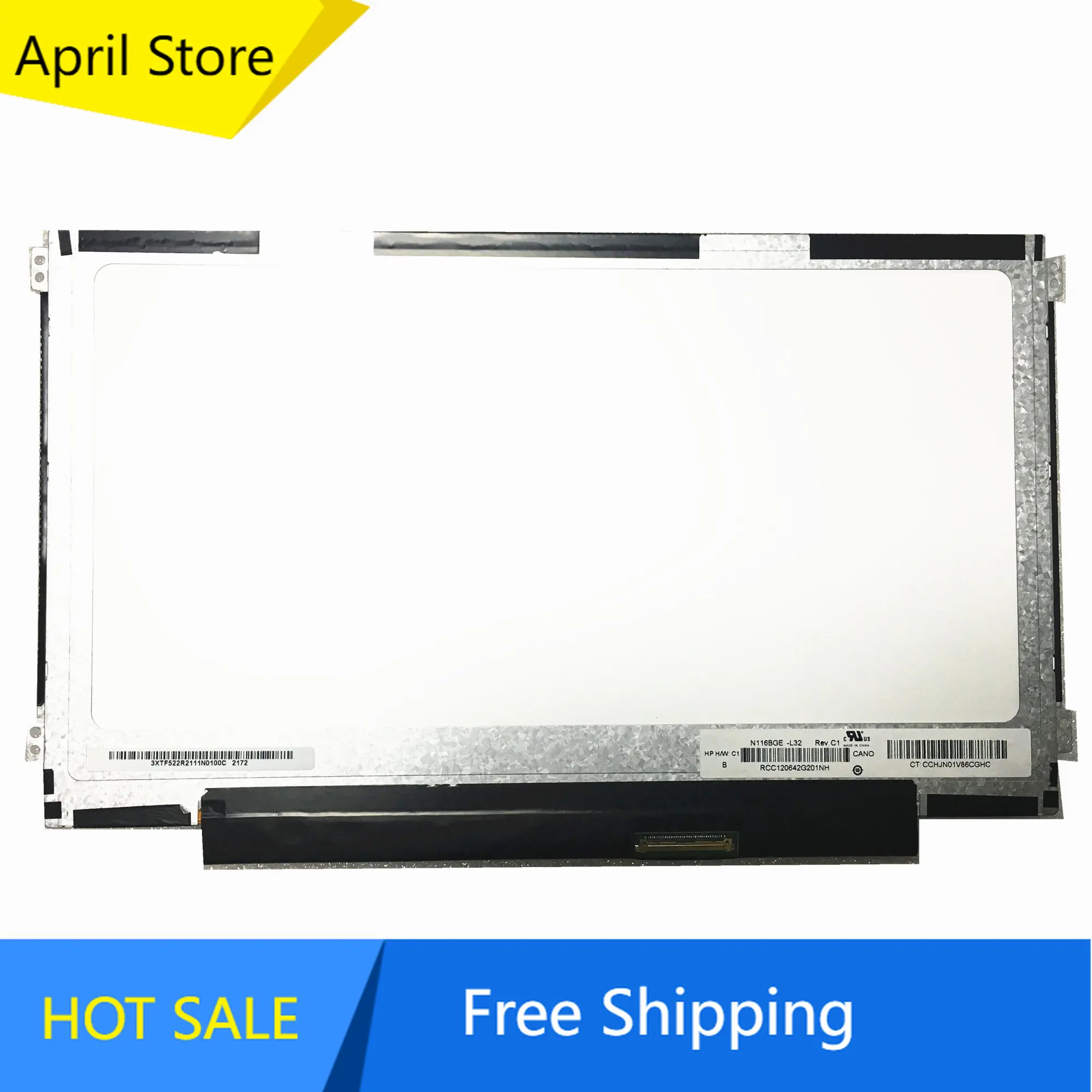 

Free shipping N116BGE-L32 Rev C1. B116XW03 V.0 LP116WH2 LTN116AT04 N116B6-L04 11.6'' Laptop LCD Screen Display Panel